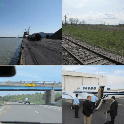 Ship, rail, road and air transport