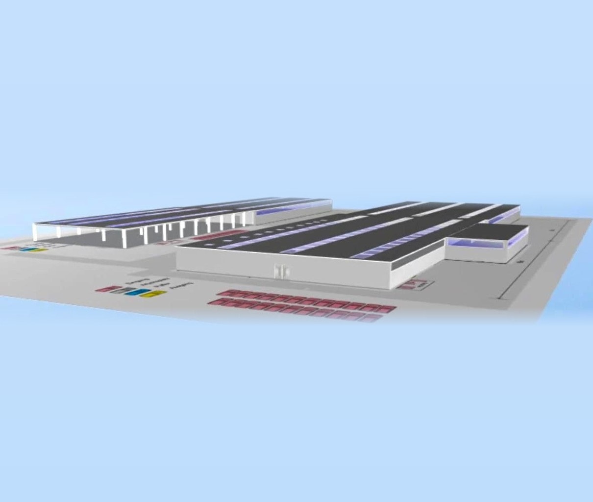 3D layout depicting energy efficient operations